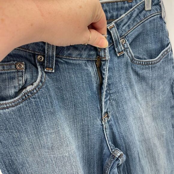 Carhartt Womens Straight Jeans Mid Rise 5 Pocket Denim Medium Wash Blue 28 - Picture 6 of 9